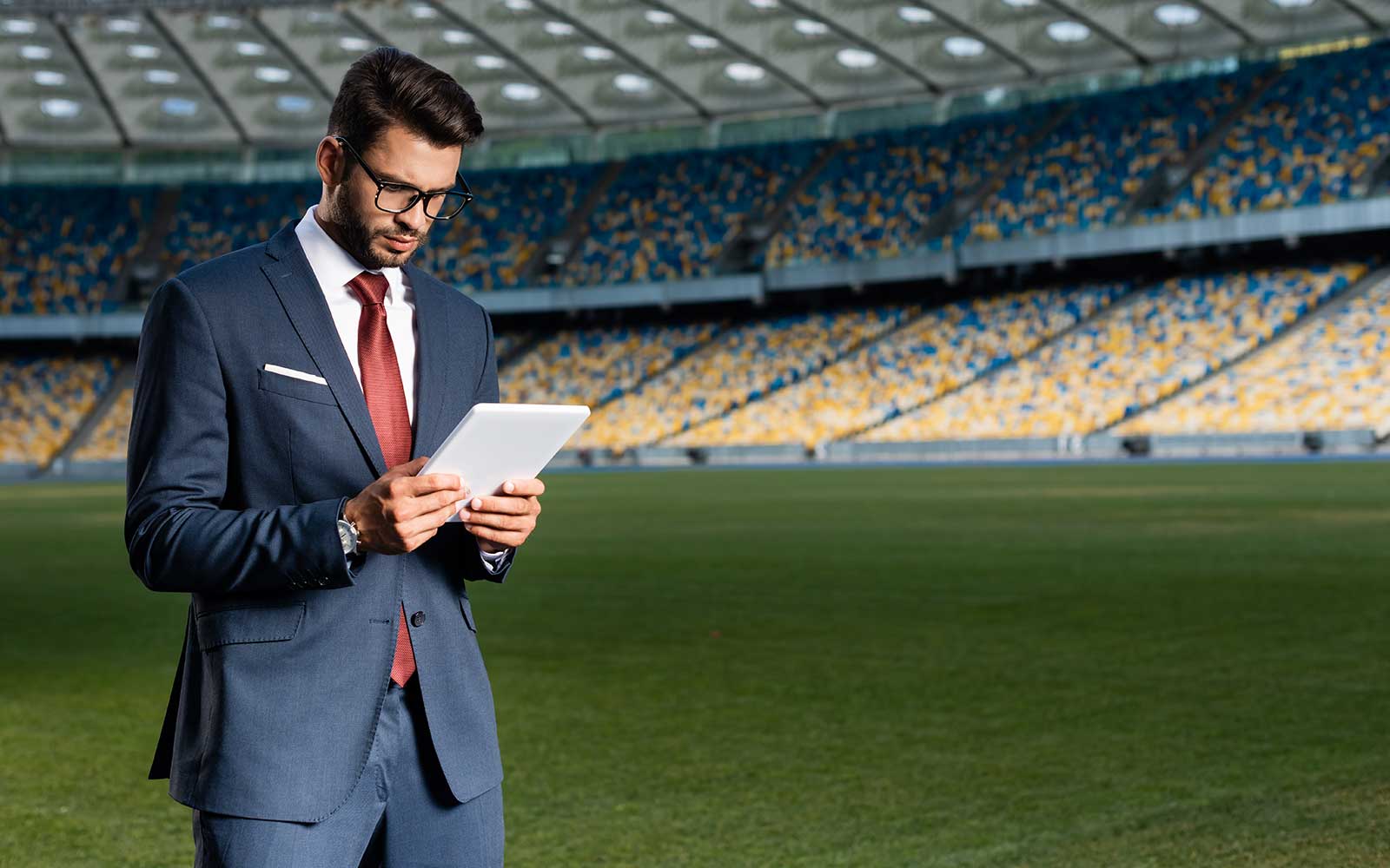 Sport administrator smiling