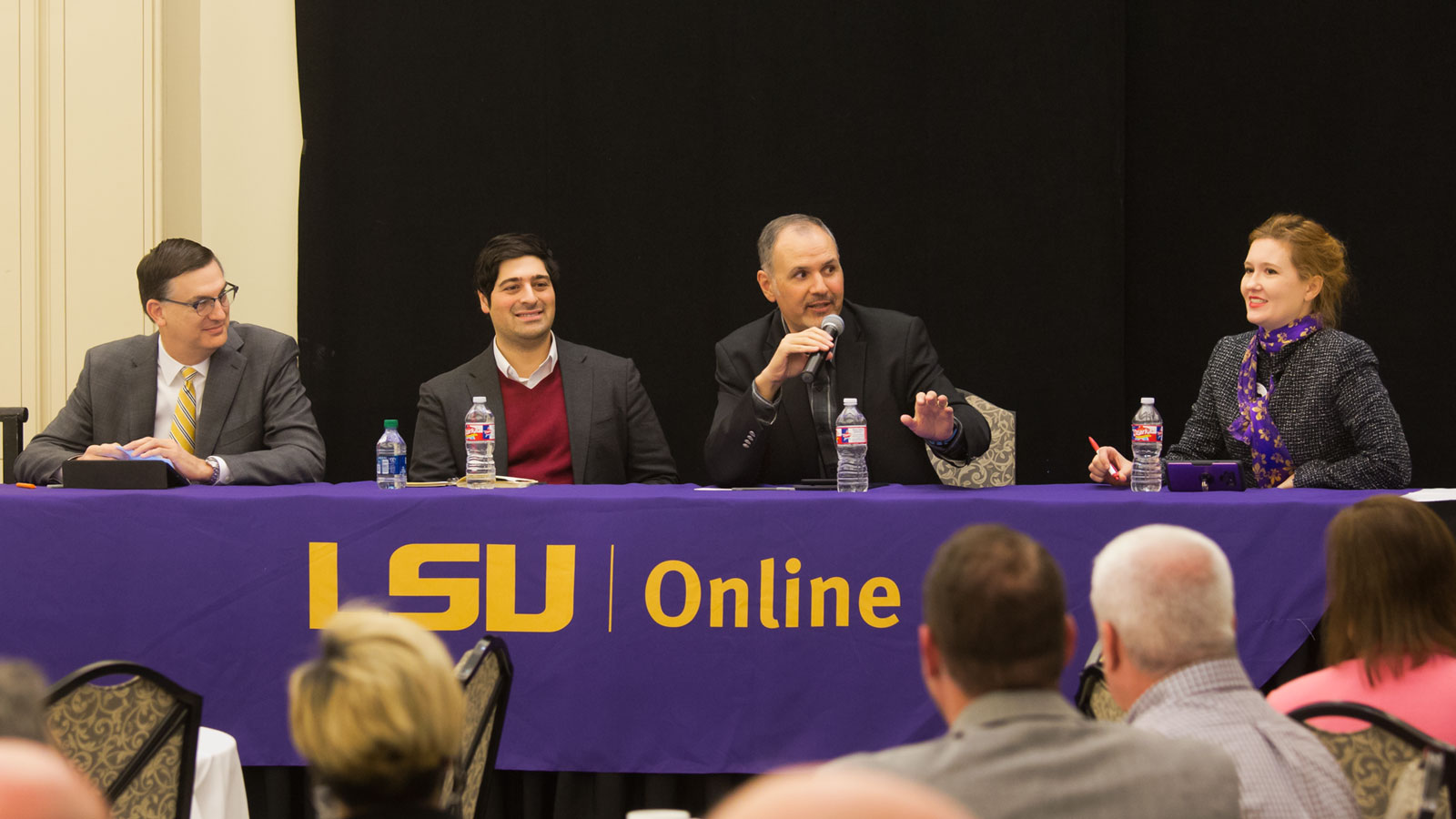 LSU Online panel taking questions