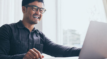 Business administrator working at his desk