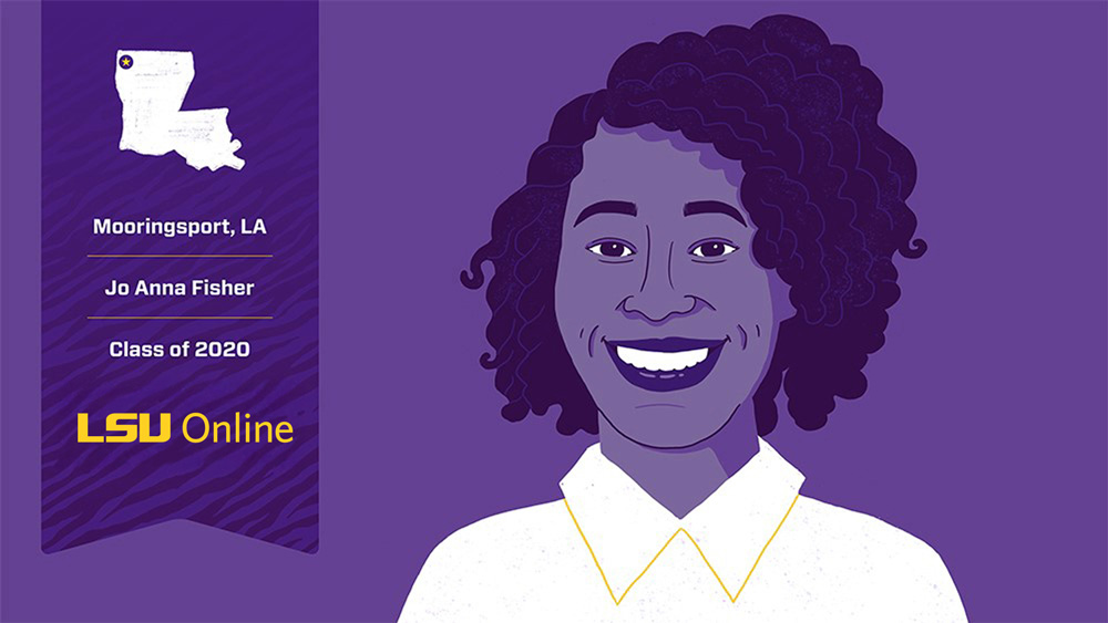 Jo Anna Fisher recent LSU Online graduate