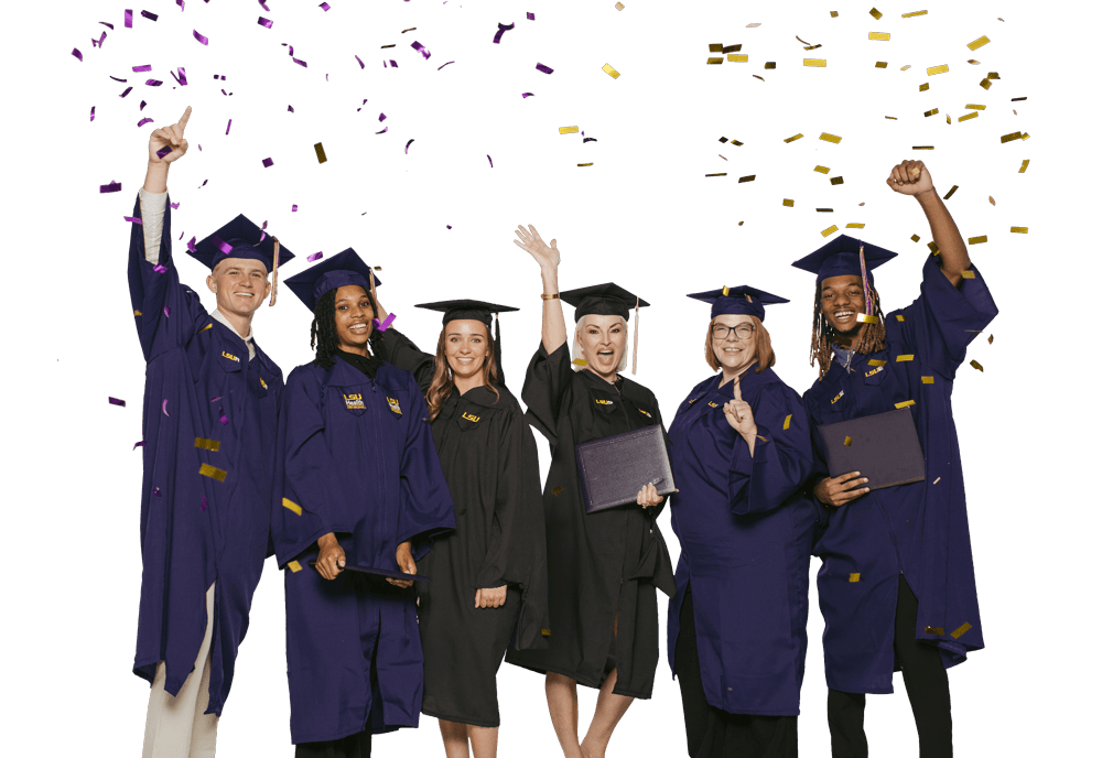 LSU Online graduate smiling